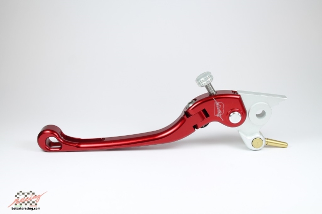 Leva frizione snodabile rossa moto guzzi